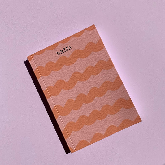 Orange Squiggle Notebook by Rumble Cards