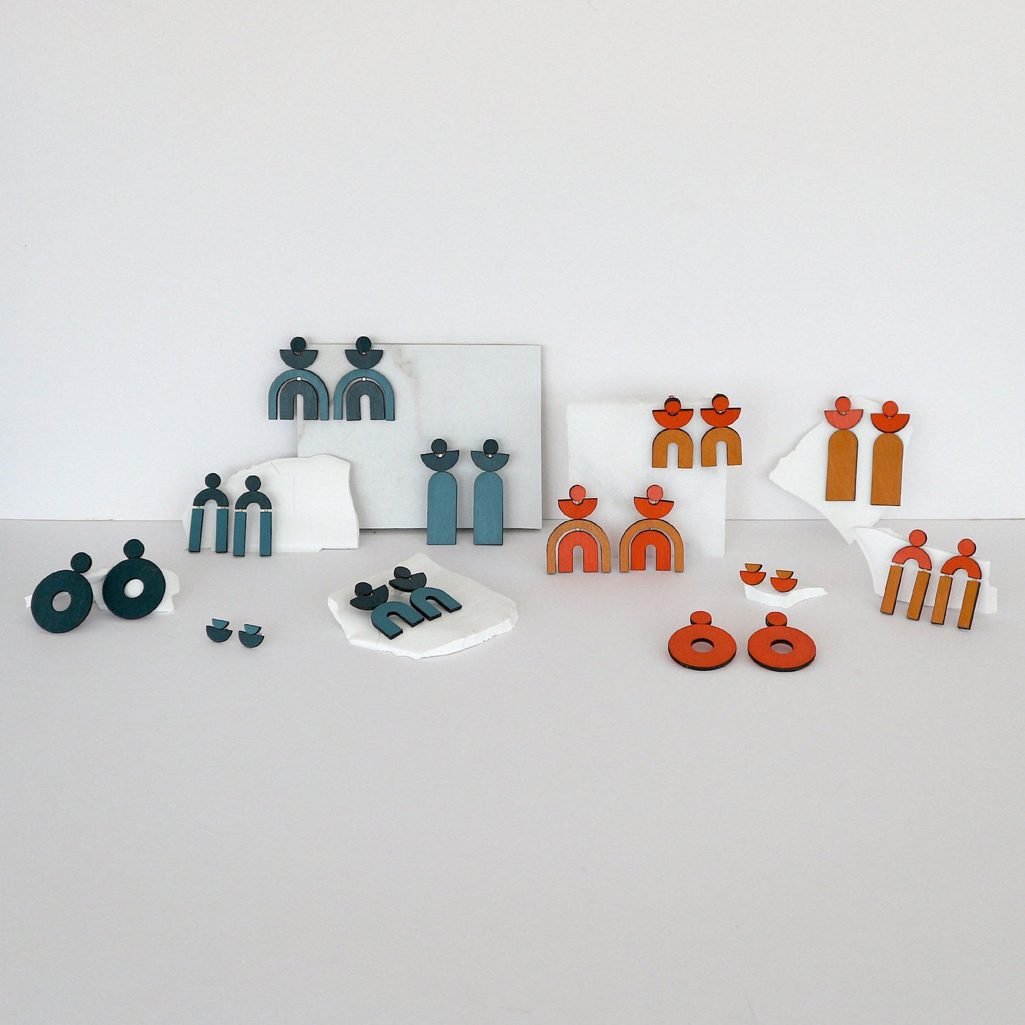 Tsenher Earrings Orange