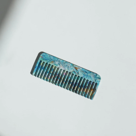Recycled Cafe Teal Plastic Comb by Müll Club