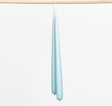 Tapered Candles Pair Blue by Yod & Co