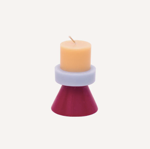 Stack Candle Mini Peach / Lilac / Ruby by Yod & Co