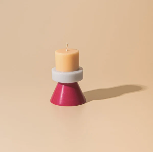Stack Candle Mini Peach / Lilac / Ruby by Yod & Co