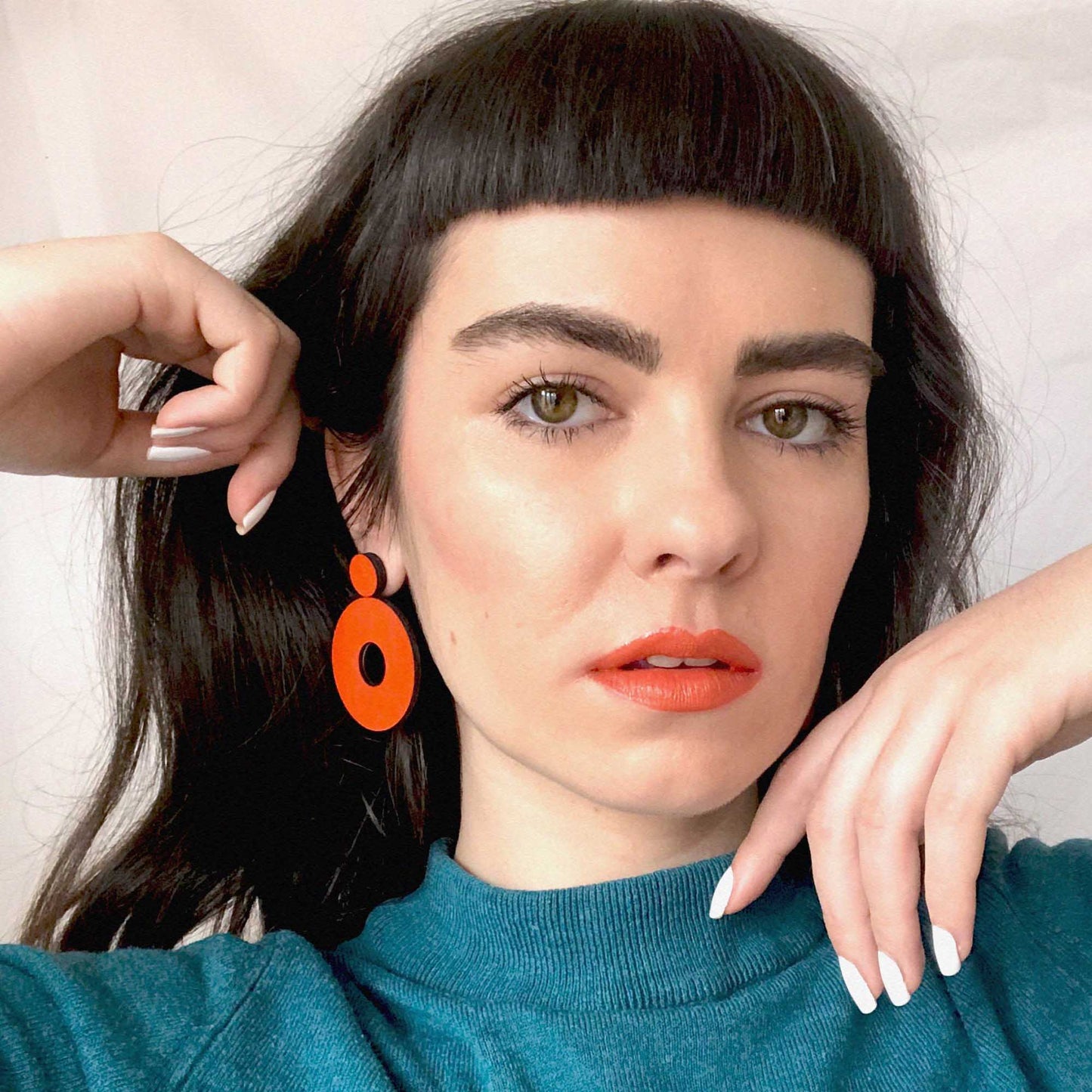 Tsenher Earrings Orange