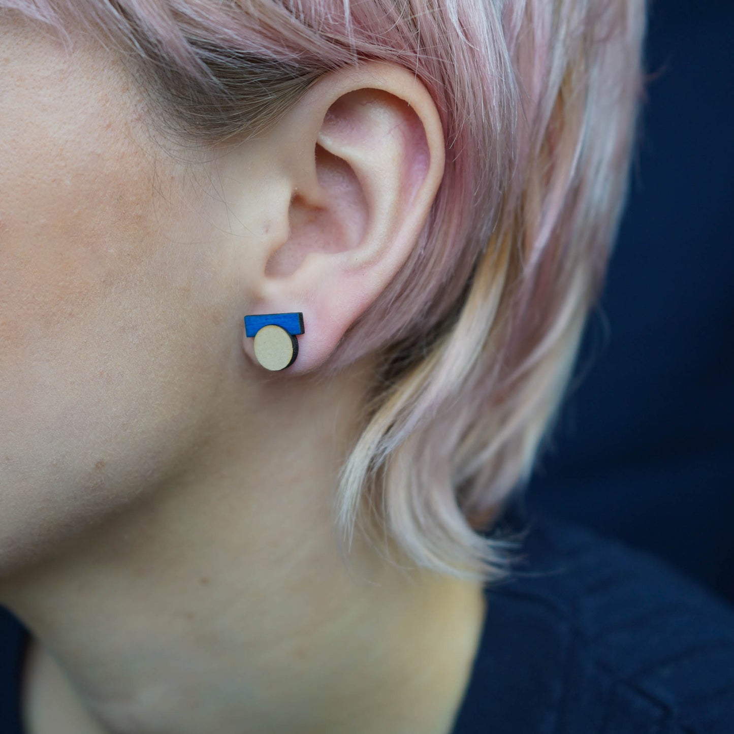 Malevich Earrings Blue