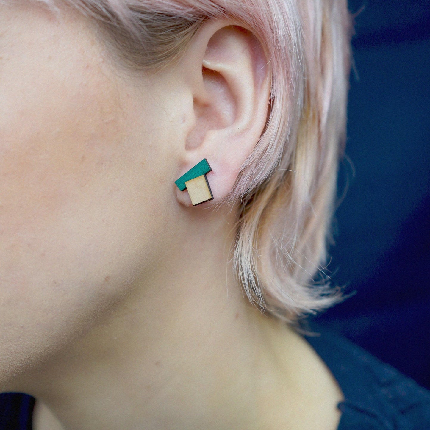 Popova Earrings Green