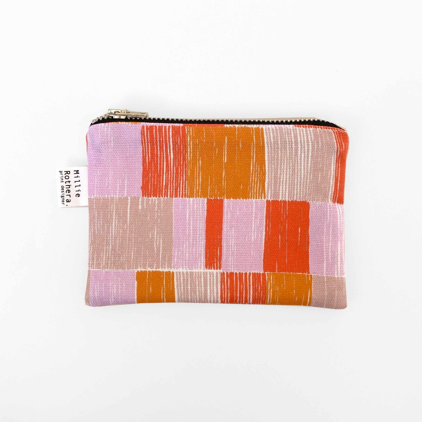 Red Stripe Coin Purse by Millie Rothera